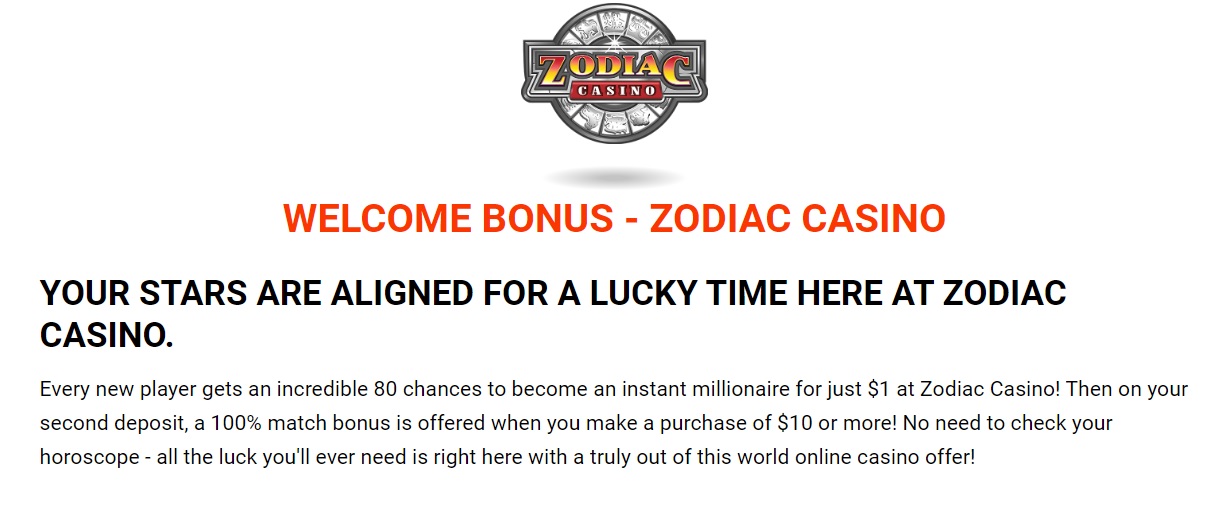 Bonusy v kasine Zodiac