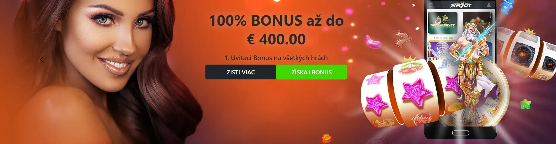 Kajot Casino VSTUPNÝ Bonus